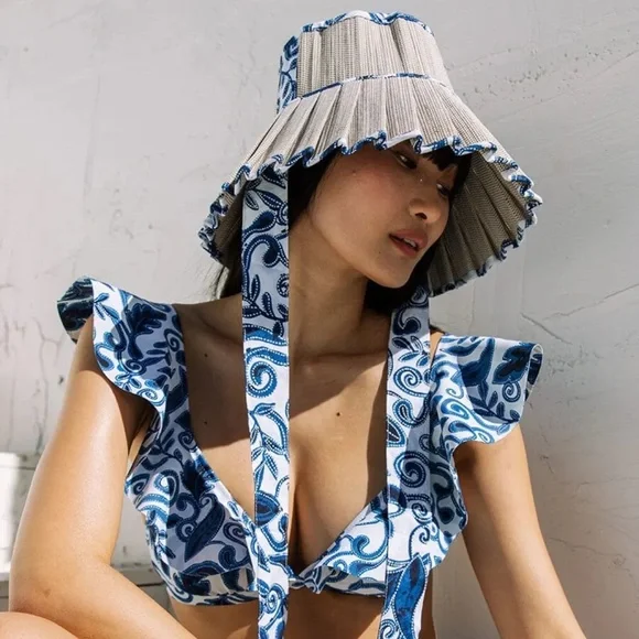 帽子 Lorna Murray  Ravello Hat M Lorna Murray - Island Ravello Hat – Here.